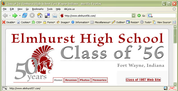 Elmhurst High School Reunion Site